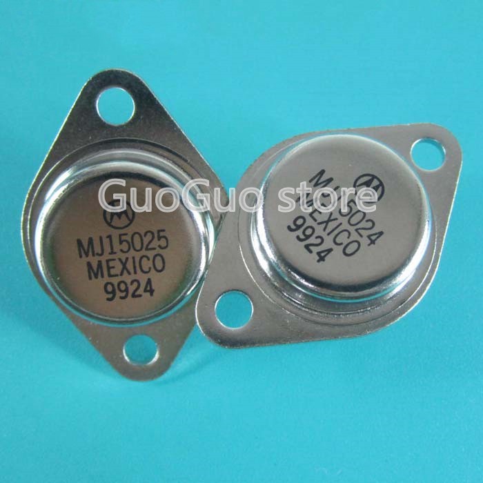 5pcs MJ15025G MJ15024G 16A / 400V / 250W PNP TO-3 MJ15024 MJ15025 high power คู่หลอดราคาถูก