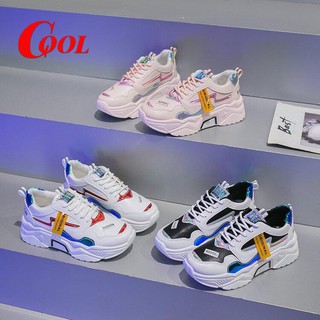 COOL SHOES (มาใหม่ AR-07)  รองเท้าผ้าใบผู้หญิง เสริมส้น 5 ซม.รองเท้ากีฬาลำลอ แฟชั่น