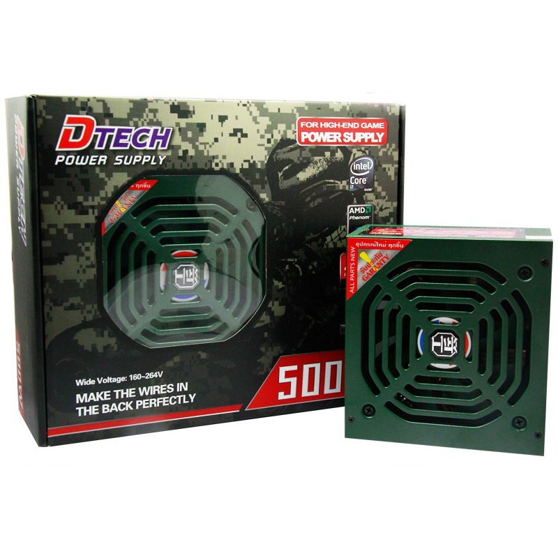 DTECH 500W PW007 เพาเวอร์ซัพพาย Power supply (FULL)