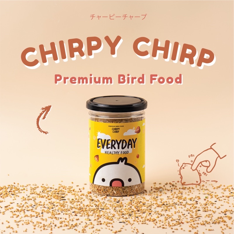 อาหารนกเชิร์พปี้ เชิร์พ Chirpy Chirp ธัญพืชผสมผักและผลไม้อบแห้ง สูตรHerbs🥬ธัญพืชนก อาหารนกแก้ว อาหารนก ธัญพืชรวมสำหรับนก