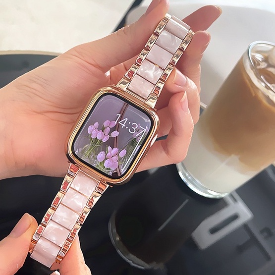 สายนาฬิกาข้อมือสแตนเลสสําหรับ Apple Watch Se, สายนาฬิกา Apple Watch Series 7 6 5 4 3 2 1 ขนาด 38มม. 40มม. 41มม 42มม. 44มม. 45มม สาย applewatch