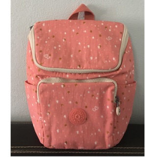 Kipling backpack สีส้มโอรส