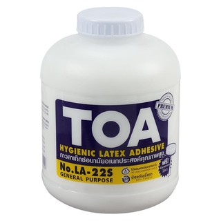 กาวลาเท็กซ์ทั่วไป TOA 32 ออนซ์ สีขาว LATEX GLUE TOA 32OZ WHITE