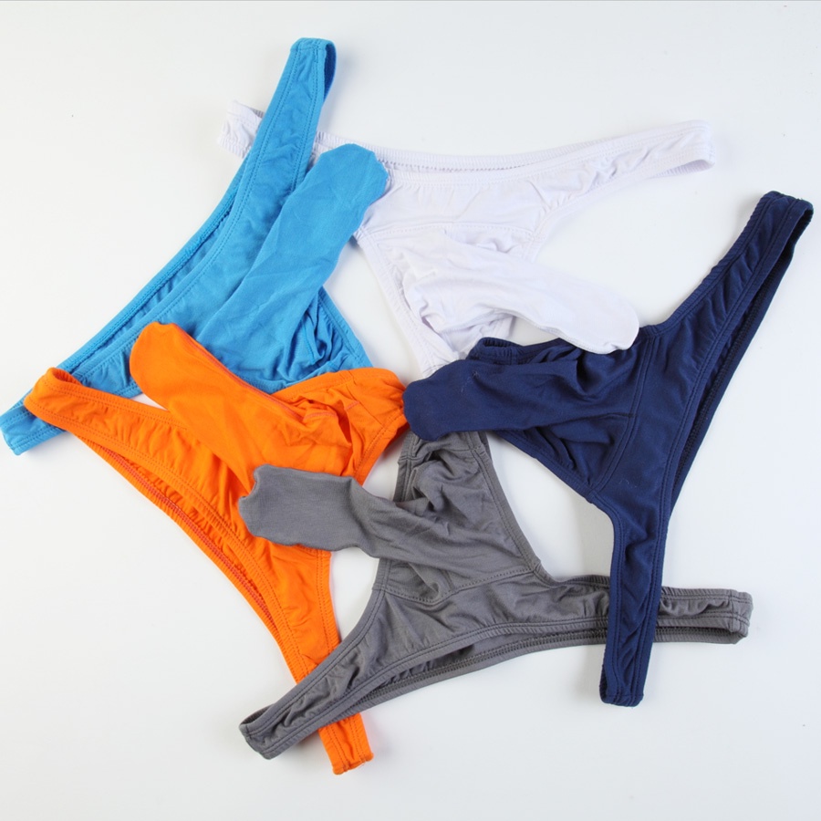 ชุดชั้นในชายเซ็กซี่ Thongs Bulge Pouch Underpants G String Briefs
