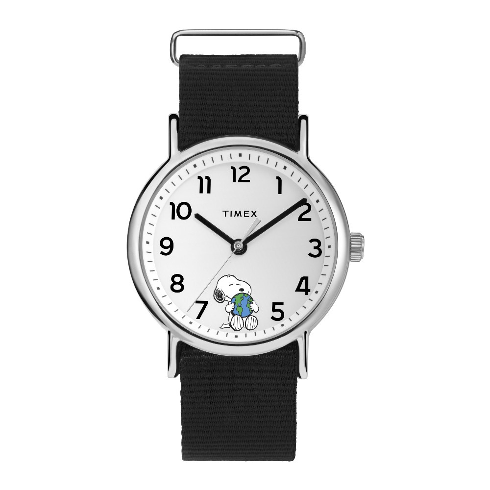 Timex TW2V07000 PEANUTS WEEKENDTAKECARE นาฬิกาข้อมือ Unisex สายผ้า หน้าปัด 38 มม.