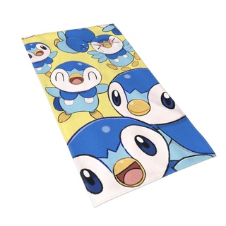 Pokemon Piplup ผ้าขนหนูไมโครไฟเบอร์ แบบนิ่ม พิมพ์ลายโปเกม่อน ขนาด 70*40 ซม. ดูดซับได้ดี (27.5*16 นิ้ว)