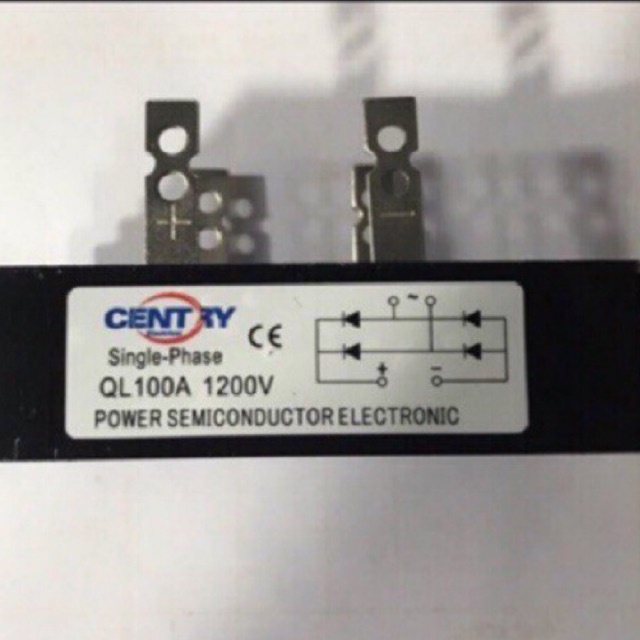 Rectifier Diode Bridge 100A 1200V (เฟสเดียว 4 พิน)
