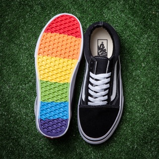 Vans Old Skool Rainbow Classic Black and White