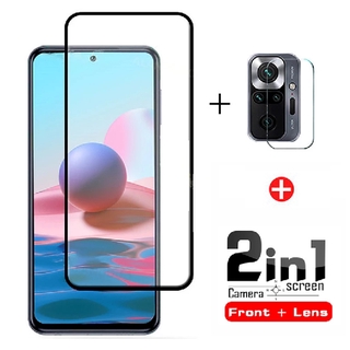 Xiaomi Redmi Note 10 Pro กระจกนิรภัย Redmi Note10 9T 9S 9 Pro Mi 10T Pro Lite Poco M3 X3 NFC ป้องกันหน้าจอ และตัวป้องกันกล้อง แบบเต็ม