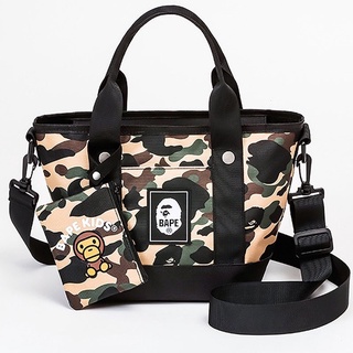 กระเป๋าชายหญิงไหม่ล่าสุดBAPE KIDS 2 in 1 camouflage cross bag casual study work