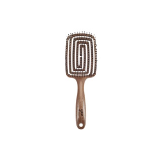 พร้อมส่ง [ แจกโค้ดลด 160฿]Yao Moving Square Brush หวีลดผมร่วงจากเกาหลี (ผมยาว Wooden Texture)