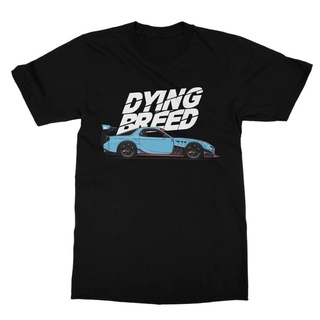 เสื้อยืดลําลอง ลาย Mazda Rx7 Rotary Dying Breed Rx7 Fd Rotary Rotor Jdm เข้ากับทุกการแต่งกาย สําหรับผู้ชาย 297157