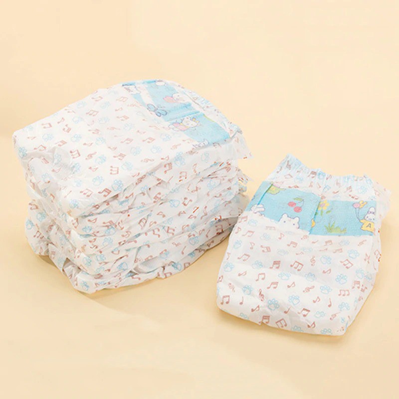 Doge&Orange พร้อมส่ง ผ้าอ้อมน้องหมา XXS-XL (1ห่อ=10ชิ้น) รอบเอว 14-65 ซม. ผ้าอ้อมสุนัข เพศเมีย ผ้าอ้อมสัตว์เลี้ยง ST035 - รูปที่ 3