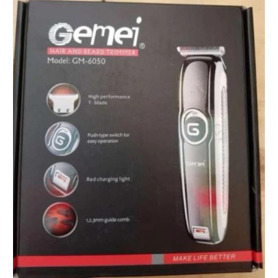 Gemei Gm-6050 แบตเตอเลี่ยนโกนผม
