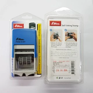 (ผลิตส่ง 1-2 วัน) Shiny ตรายางวันที่ (หมึกในตัว ไทย-EN) ใส่ข้อความได้ หลากหลายขนาด