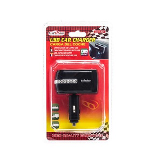 USB CAR CHARGER USB CAR หัวชาร์จในรถยนต์ ที่ชาร์จแบต ที่ชาร์จมือถือ ที่ชาร์จ 12V - 24V พร้อมช่อง USB 1 port T0473