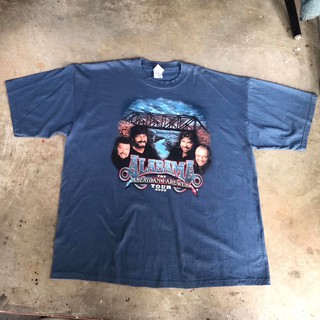 vtg.T-Shirt เสื้อวง ALABAMA THE AMERICAN FAREWELL TOUR 2003 MADE IN EL SALVADOR Sz.XXL 100% COTTON