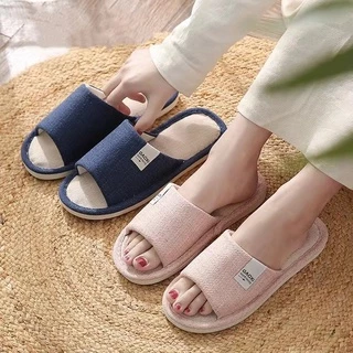 TTO（XZ-08）รองเท้า รองเท้าใส่ในบ้าน ( สีพื้น ) ใส่ในออฟฟิศ พื้นมีกันลื่น สไตล์ญี่ปุ่น มี5สีให้เลือก