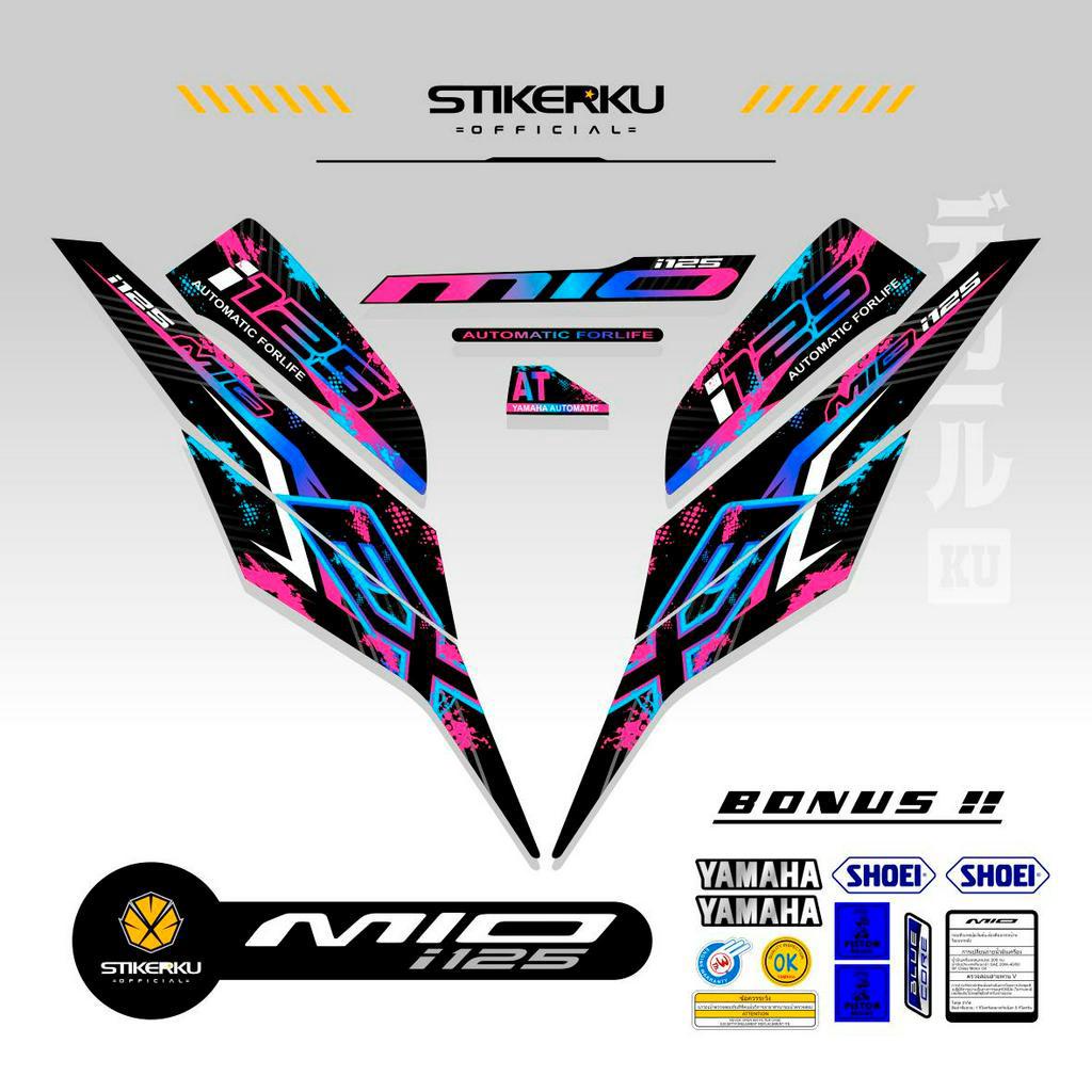 Yamaha MIO I 125 STOCK DECAL / EX EDITION 1 / 2015 / 2016 / 2017 /2018 / 2019 / 2020 / STRIPING MIO 