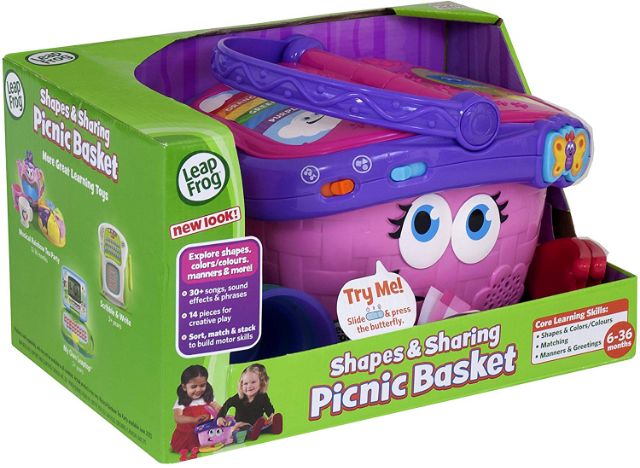 leapfrog pink picnic basket