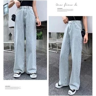 🍓👖 MKL👖🍓พร้อมส่ง 🌟 กางเกงยีนส์ ขายาว เอวสูง ทรงกระบอก เท่ เก๋ๆ ทรงสวย แนววินเทจ #8006