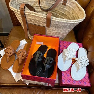 ***เชคสินค้าก่อนสั่งซื้อ***พร้อมส่งรองเท้าแตะหูหนีบ ToryBurch พื้นปั๊มแบรนด์