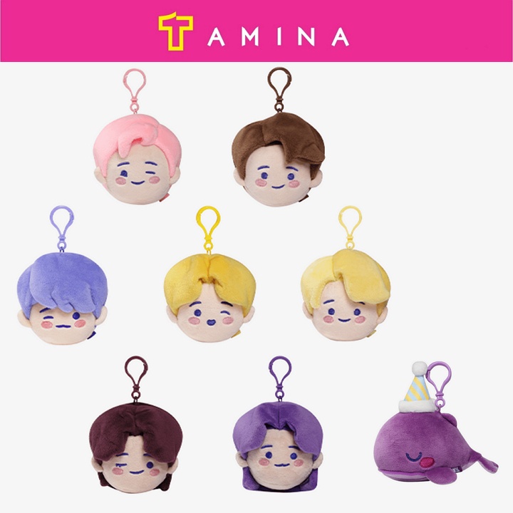 BTS TinyTan Face Keyring & Whale Keyring