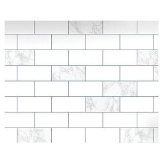 Wallpapers DIY WALL STICKER STIXMATE BRICK WH 1x3M WHITE Stickers Wallpapers Home &amp; Furniture วอลเปเปอร์ วอลล์สติ๊กเกอร์