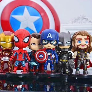 Q Posket Avengers Spiderman โมเดลฟิกเกอร์ Pvc รูปค้างคาว สไปเดอร์แมน ขนาด 10 ซม. สําหรับตกแต่งเค้ก