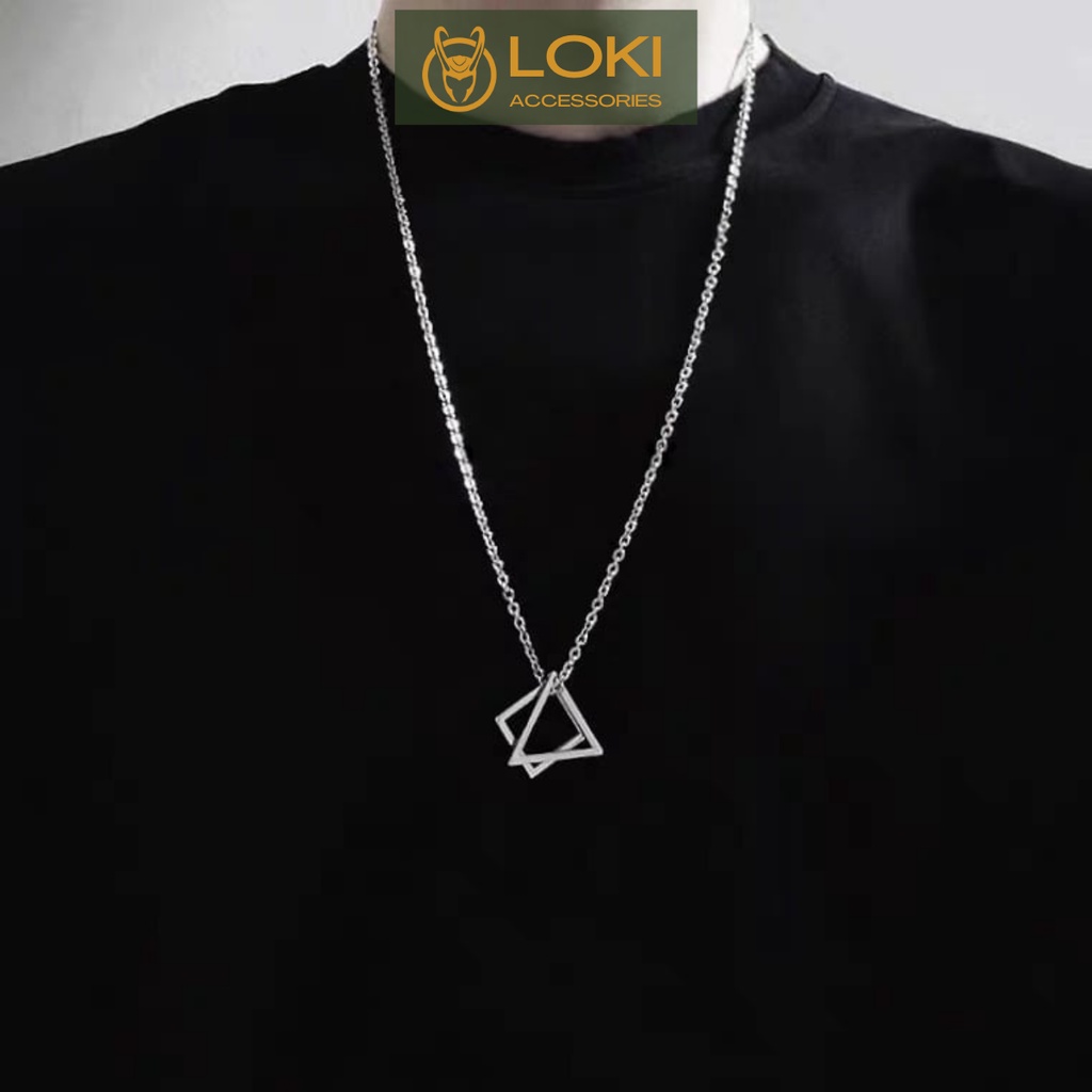 สร้อยคอผู้ชายและผู้หญิงเงิน Unisex Loki Accessories Doe68 Chain Stainless Titanium Accessories