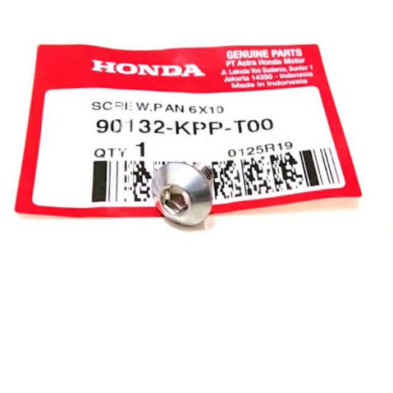 90132 KPP T00 body bolt สกรูกระทะ 6x สําหรับ cbr 150 gtr 150 cb 150 sonic 150 cbr 250 r
