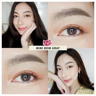 คอนแทคเลนส์❤️Mini Bom Gray/ Brown ขนาดมินิ ยี่ห้อ Kittykawaii