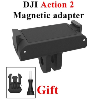 DJI Action 2 Magnetic Adapter Mount 1/4 Interface Mount Bracket for DJI Osmo Action 2 Sports Camera Accessories