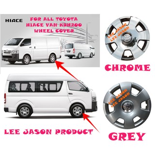 J20s02 HARGA SATU BIJI ฝาครอบขอบล้อรถยนต์ สําหรับ TOYOTA HIACE VAN KDH200 ปี 2005-2020 1 ชิ้น