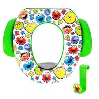 🌟พร้อมส่ง🌟 อุปกรณ์รองนั่งชักโครกสำหรับเด็ก Ginsey Sesame Street ABC Crew Soft Potty Seat