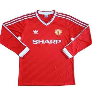 สื้อแมนยูแขนยาว 1990-1991 เสื้อบอลย้อนยุค