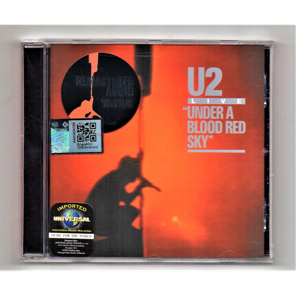 U2 - Live " Under A Blood Red Sky " ( ซีดีเพลงที่เรมาสเตอร์)