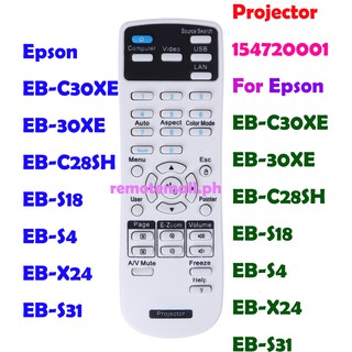 รีโมตคอนโทรล สําหรับ Epson EB-C30XE EB-30XE EB-C28SH EB-S18 EB-S4 EB-X24 EB-S31