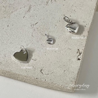 Silvery.day | heart pendant