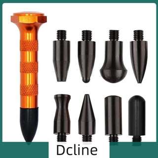 Dcline 9 ชิ้น ปากกาเคาะ ไร้สี ตัวถังรถ รอยบุบ เครื่องมือซ่อมมือ