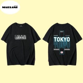 เสื้อยืดคอกลมcrew neckเสื้อยืด ผ้าฝ้าย พรีเมี่ยม ลาย TokyoPremium COTTON COMBED 30s โอเวอร์ไซซ์ สําหรับผู้ชาย และผู้หญิ