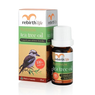 ทีทรี เอสเซนเชียล ออย 100% Pure Tea Tree Oil Rebirth Platinum Tea Tree Oil 10mL