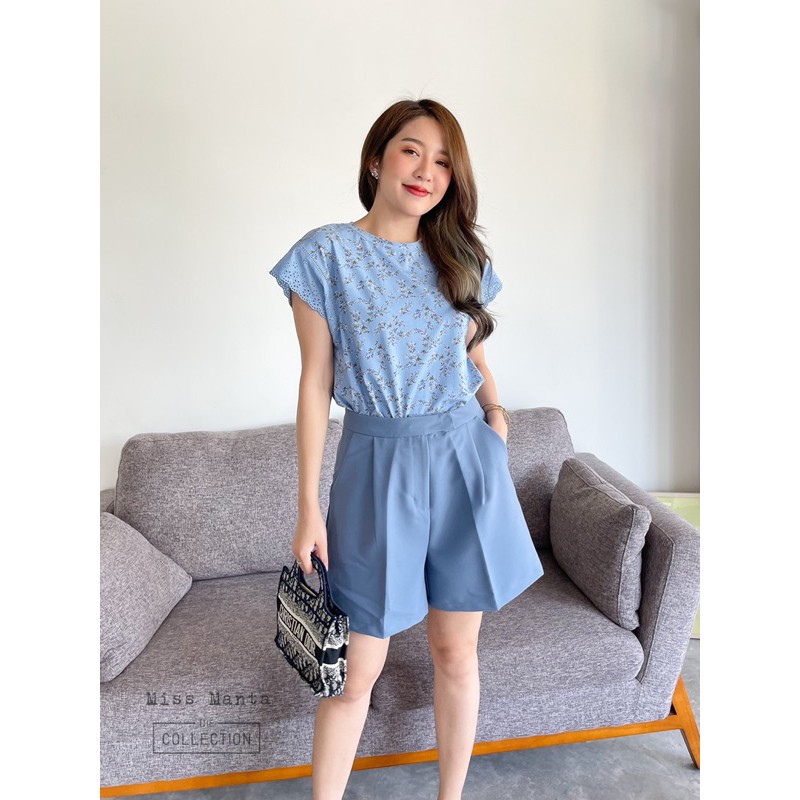 Miss​ manta กางเกงขาสั้นผ้า ZARA ทรงสวยปังมาก.#6527 CARDIGAN_NISTA