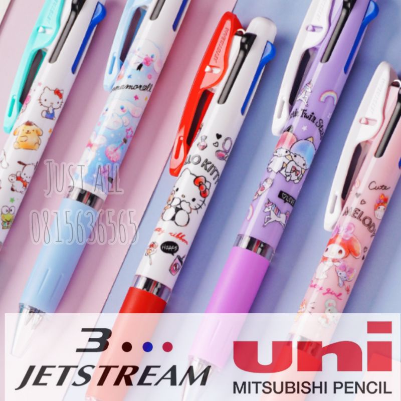 💥update💥 Uni Jetstream 3in1 Japan ปากกาลูกลื่น 3 สี