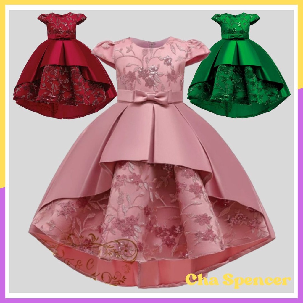 Claira ชุดเดรสเจ้าหญิงน่ารัก ประดับมุก 4 ขนาด ไซซ์ S M L XL สําหรับเด็กผู้หญิง 2 3 4 5 6 7 8 2022 อา