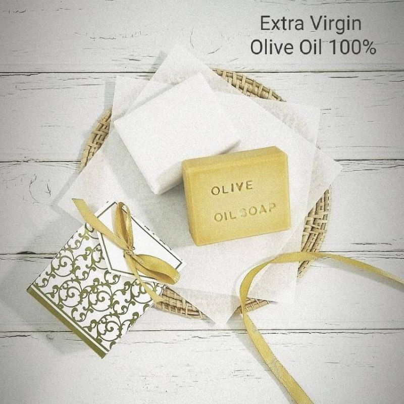 Extra Virgin Olive Oil Shop- Unsecented สบู่น้ำมันมะกอกบริสุทธิ์ 100% สูตรไม่มีน้ำหอม สบู่แฮนด์เมดธรรมชาติ