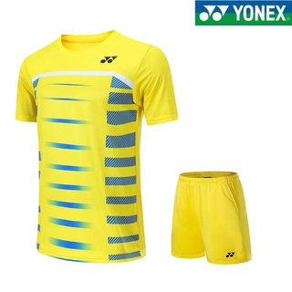 Yonex เสื้อผ้าแบดมินตัน เสื้อผ้าปิงปอง เทนนิส ฟุตบอล วิ่ง ผู้ชายและผู้หญิง แห้งเร็ว ระบายอากาศ แข่งขัน เสื้อผ้า ฝึกซ้อม