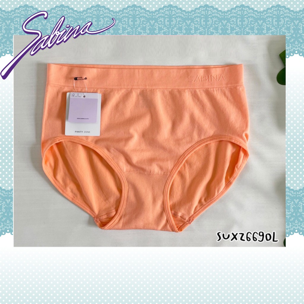 Sabina กางเกงชั้นใน (Seamless) ทอถุง ทรง Half Free size รุ่น Panty Zone รหัส SUXZ669OL สีส้มสดใส