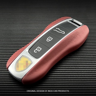 Porsche Premium Cayenne Key Case Leather 911 Panamera Taycan McKay 718 Pammer Macan Fashion Car Key Case