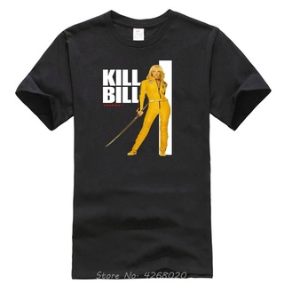 ขายดี!เสื้อยืดแขนสั้น ผ้าฝ้าย พิมพ์ลายโปสเตอร์ Kill Bill สีเหลือง สไตล์ฮาราจูกุ สําหรับผู้ชายS-5XL